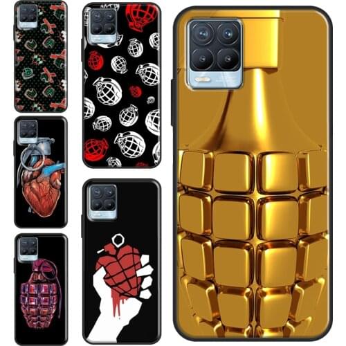 Weapons Hand Grenade For OPPO Realme 6 7 8 Pro C3 C21 GT Neo Phone Case For OnePlus 9 Pro 8T Nord 8 Pro Cover