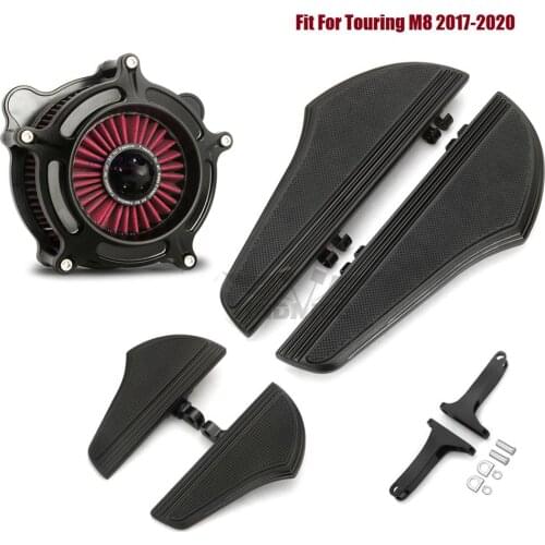 Front Rear Defiance Floorboard Foot peg Air Cleaner Fit For harley 2017-2020 FLHTKL Ultra Limited Low M8