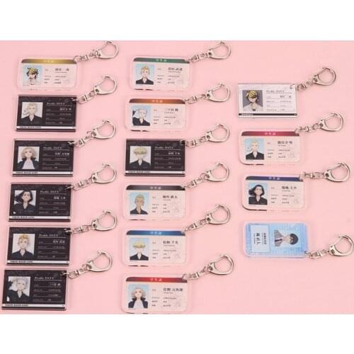 Tokyo Revengers Anime Acrylic Keychain Manjiro Ken Takemichi Hinata Atsushi Chibi Cosplay Bag Pendant Fans Collection Gift