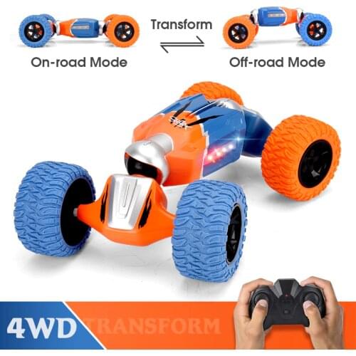 Remote Control Stunt Car 1:16 2.4Ghz 4WD RC cars Radio Twist Deformation Off-road Vehicle Climbing Model Toys VS Q70 LED