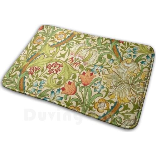 William Morris Golden Lily Carpet Mat Rug Cushion Soft Non - Slip William Morris Floral Morris Pre Vintage
