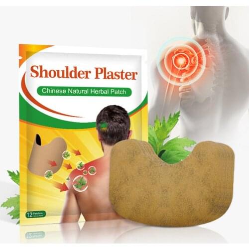 12Pcs Health Care Cervical Patch Pain Plaster Relaxing Natural Wormwood Rheumatic Arthritis Plaster For Neck Shoulder Massage
