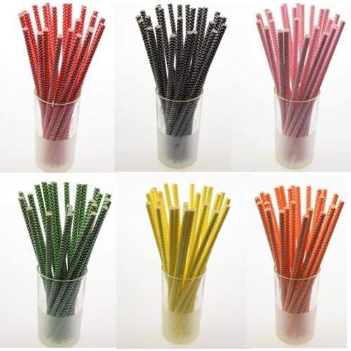 25pcs/lot Mixed Pink Stripe Paper Drinking Straws Disposable Straws Party Wedding Decoration 12 Colors Wave Paper Straws FGHGF