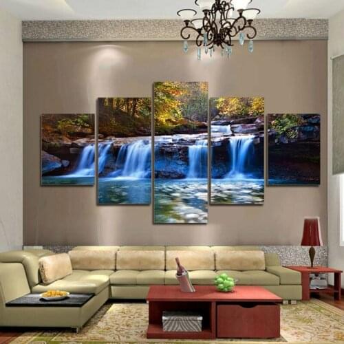 5 PCS/sets of modern high-definition pictures on canvas art photo wall of the sitting room home decoration