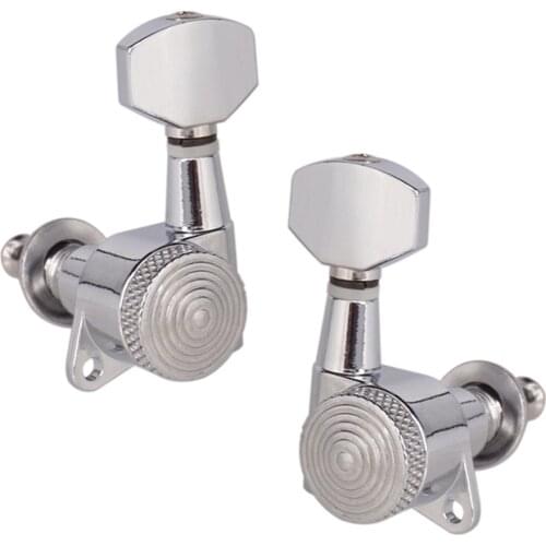 6pcs/set Accoustic Guitar Locking Tuners Electric Guitar Heads Tuners Lock String Wnding Device Pro Tuning Pegs