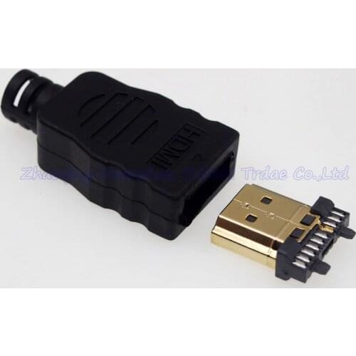 65set High Quality Gold plating HDMI Connector HDMI Soldered Joint Male Plug