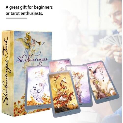 78PCS Tarot Cards Beginners Or Tarot Enthusiasts Magic Board Card Game English Divination Tarot Family Party Playing Cards