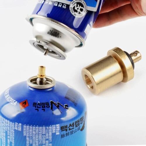Picnic Gas Refill Adapter Outdoor Camping Hiking Stove Gas Cylinder Tank Refill Adapter Practical Stove Accessory
