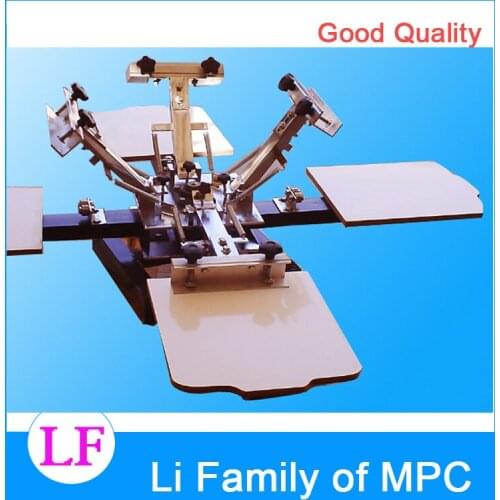 Automatic Flatbed Printer 1 Set 4 Color 4 Station Press DIY T-Shirt Printing