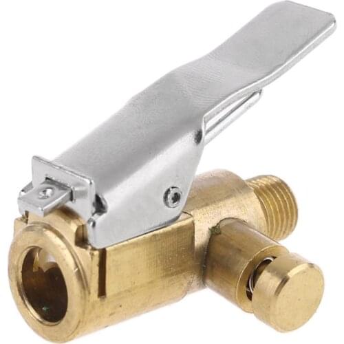 Car Tire Inflator Chuck Air Compressor Pump Lock On Nozzle Fine Thread Deflation