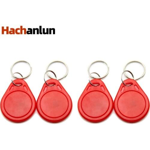 5/10pcs 13.56MHz S50 IC M1 RFID Keyfobs Tags ABS Keychain Waterproof Key Badge Card Token Attendance Management Random Color