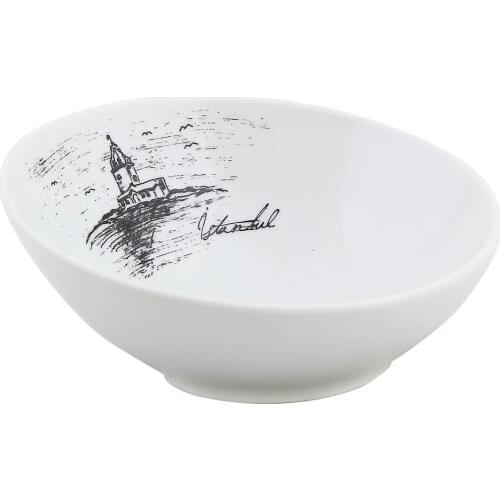 Porland İstanbul Bowl 17cm / Weight: 500.00 gr Diameter: 17.60 cm Height: 8.00 cm Width: 17.60 cm Length: 17.60 cm