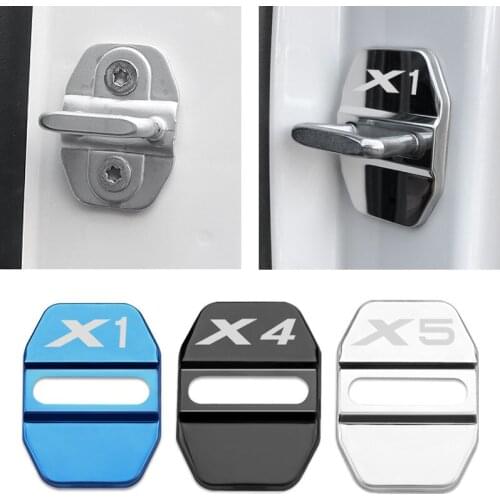 4Pcs Car Decoration Styling Door Lock Cover Case For BMW X1 F48 X3 G01 X4 G02 X5 F15 X6 F16 G05 G06 F49 Accessories 2020 2021