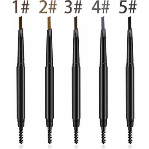 Highly Pigment Double Head Eyebrow Pencil Cruelty Free Long Lasting Wapterproof Portable Eyebrow Brush Makeup Cosmetic Tool
