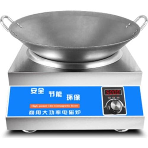 Commercial Induction Cooker 5000w High Power Concave Canteen Restaurant Cooking Machine