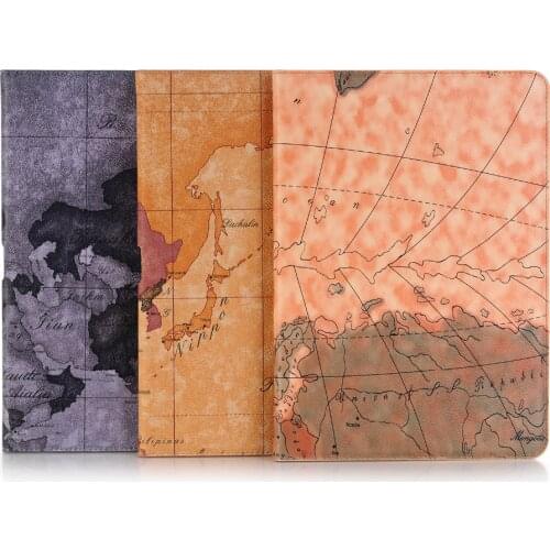 World Map Card Flip Stand Leather Skin Cover Magnet Smart Sleep Case For Apple iPad Pro 10.5 iPad Air 10.5 2019 Funda +Film +Pen