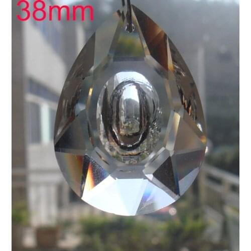 Best selling!30pcs/lot 38mm Chandelier Crystal Clear longan shape Part AAA-Top Quality Crystal Pendant Chandelier Crystal