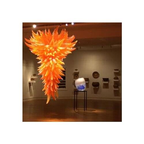 GIRBAN Modern Large Art Decor Creative Fixtures Blown Glass Living Room Loft Chandelier Lighting Led Chandeliers In The Hall