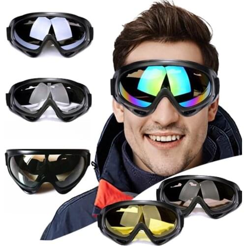 Motorcycle Goggles Windproof Ski Goggles Outdoor Sports CS Glasses Ski Goggles UV400 Dustproof Motorcycle SunglassesBicycles are