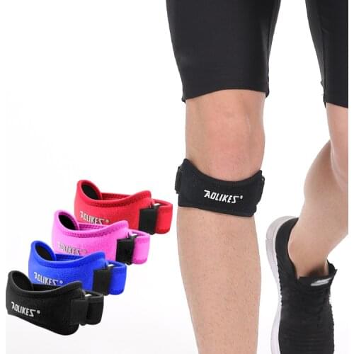 AOLIKES Adjustable Knee Patellar Tendon Support Strap Knee Brace Pads Running Basketball Outdoor Harm prevent GYM recommend