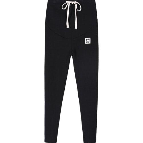 Pregnant Women Abdominal Support Leggings Winter Autumn Pregnant Women Korean-style 2020 Winter Outer Wear Fashion Pure Cotton P