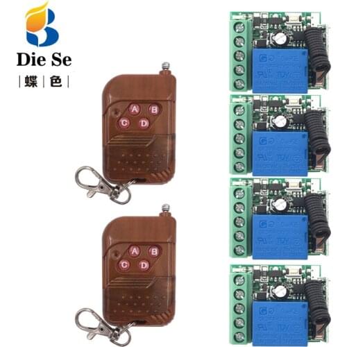 433 MHz rf Remote Control DC 12V 10A 1CH Relay Receiver for universal garage/door/Light/LED/Fanner/motor/Signal transmission