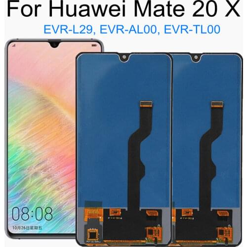TFT LCD FOR Huawei Mate 20 X EVR-L29 EVR-AL00 TL00 LCD Display TOUCH Screen Replacement Accessories Assembly For Mate 20X LCD