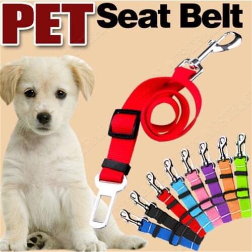 Pet Products Universal Practical Cat Dog Safety Adjustable Car Seat Belt Harness Leash Puppy Seat-belt Travel Clip Strap Leads