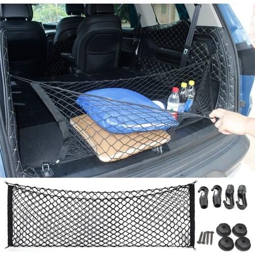 Universal Car Rear Trunk Boot Organizer Pocket Cargo Net Mesh Storage Car Receive Arrange Net 92.5cm*42cm