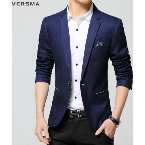 VERSMA Men's Casual Blazers