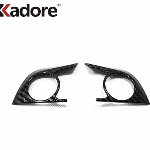 Carbon Fiber Car Steering Wheel Protective Cover Trim For Toyota corolla cross gr 2018-2021 Trim Sticker Interior Accessories