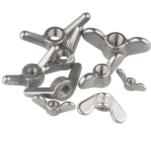 1PCS Round Ear Nut A2 Stainless Steel M4 M5 M6 M8 M10-M20 Big Ear Hand Nuts Fastener