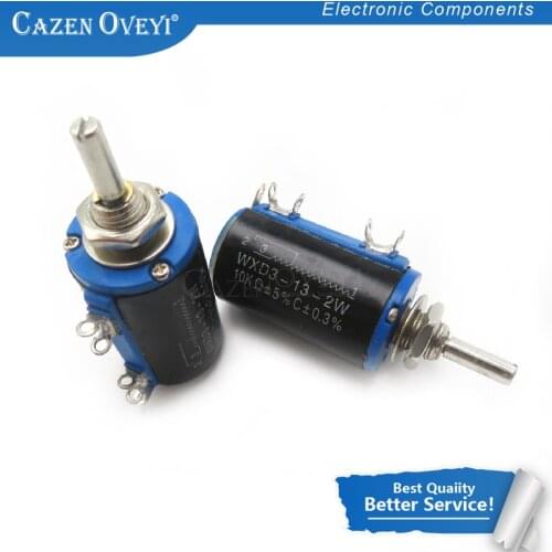 1pcs/lot WXD3-13-2W 100 200 220 470 680 1K 2.2K 3.3K 4.7K 5.6K 6.8K 10K 22K 33K 47K 100K Ohm WXD3-13 2W Wirewound Potentiometer