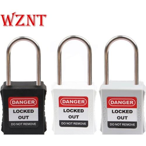 10pcs free shipping 44mm diameter 4mm thinStainless steel shackle safety Lockout Padlock Lock