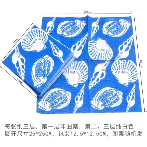 10 pcs Colorful napkins, printed tissue, toilet paper, banquet paper, special treatment of banquet parties