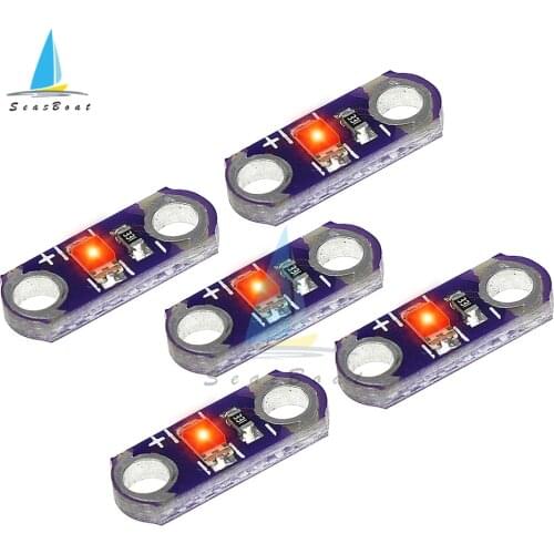 10pcs Mini LilyPad LED Module SMD LED Equipment Light Module 3V-5V 40MA For Arduino Red/Blue/White/Green/Yellow