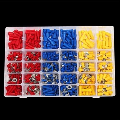 New 480Pcs Assorted Crimp Terminals Set Kits Insulated Electrical Wiring Connectors Insulated Cord Pin End Terminal Kit