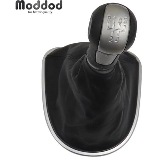 5 6 Speed Manual Gear Shift knob for Seat Altea Leon II Toledo III Car Stick Lever with Gaiter Boot Cover Shifting Hand ball
