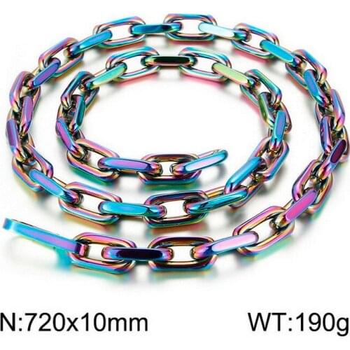 72cm Long 4 Colors Stainless Steel Jewelry Chain Necklace For Fashion Gift High-quality Free Shipping NBJZAYBCG