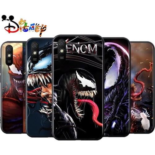 Venom Marvel Hero for Xiaomi Redmi 10X Pro 9C 9A 9T 9 GO K40 K30 Ultra K20 8 7 S2 6 5 4X Pro Soft Black Phone Case