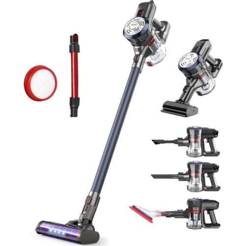 Dibea D18Pro 22Kpa Powerful Suction Lightweight Handheld Vacuum with Rechargeable Battery and LED Brush Cordless Vacuum Cleaner