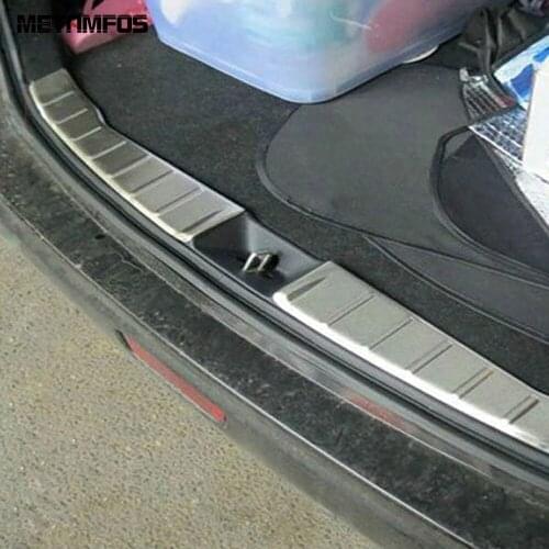 For Mitsubishi ASX 5dr Hatchback 2011-2014 2015 Rear Trunk Bumper Foot Plate Tailgate Door Sill Scuff Guard Sticker Accessories