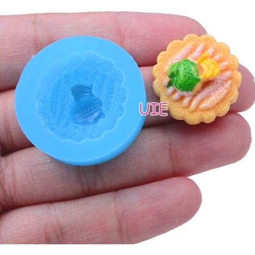 GYL065U 22.5mm Round Soft Cake Silicone Mold Fondant Cake Decoration Candy Resin Clay Earrings Necklace Craft Soap Candle