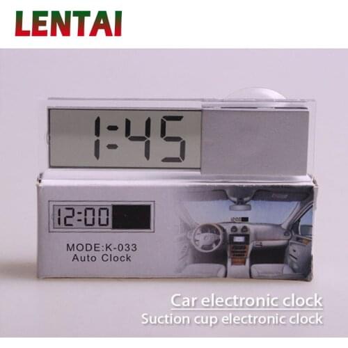 LENTAI For Honda civic 2006-2011 2017 Nissan qashqai j11 juke Suzuki swift grand 1PC Car Clock Suction Cup LCD Display Digital