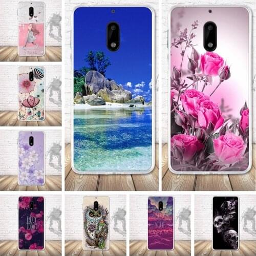 Soft TPU Case For Nokia 6 Soft TPU Silicone Slim Thin Protective Fashion Luxury Back Case Cover For Nokia6 Cover Phone Shell Bag