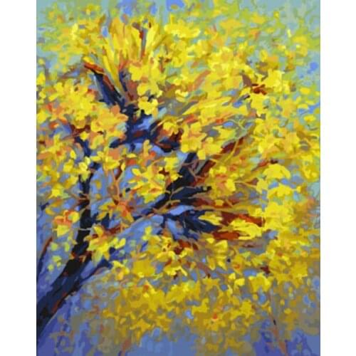 DRAWJOY Framed Picture Painting & Calligraphy Landscape DIY Painting By Numbers Home Decor For Living Room Wall