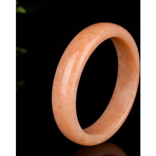 Genuine Natural Yellow Jade Bracelet Bangle Chinese Hand-Carved Fashion Charm Jewellery Accessories Amulet for Men Women Gifts