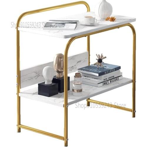 Nordic Light Luxury Small Coffee Table Imitation Marble Mini Sofa Side Table Modern Living Room Side Table Net Red Ins Small Tab