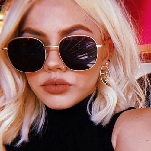 New 2020 Vintage Large Frame Women Sunglasses Lady Luxury Retro Metal Glasses Vintage Mirror UV400 Oculos De Sol Shopping