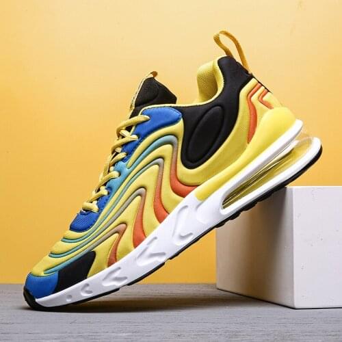 New Mesh Mens Air Trainers Running Shoes Breathable Cushioning Trekking Sneakers Sports Shoes Road Jogging Shoes Multiple Colour